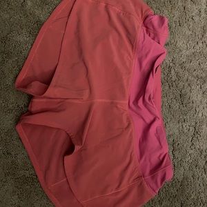 Hot pink Lulu Lemon shorts